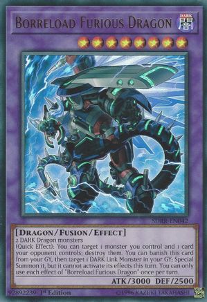 Borreload Furious Dragon (SDRR-EN042) - Structure Deck: Rokket Revolt 1st Edition
