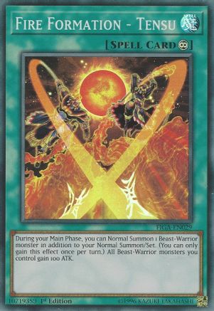 Fire Formation - Tensu (FIGA-EN029) - Fists of the Gadgets 1st Edition