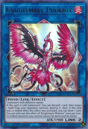 Knightmare Phoenix (MP19-EN027) - 2019 Gold Sarcophagus Tin Mega Pack Unlimited