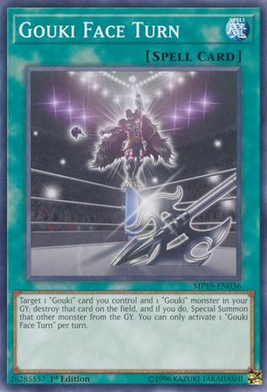 Gouki Face Turn (MP19-EN036) - 2019 Gold Sarcophagus Tin Mega Pack 1st Edition