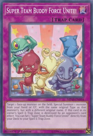 Super Team Buddy Force Unite! (MP19-EN054) - 2019 Gold Sarcophagus Tin Mega Pack 1st Edition