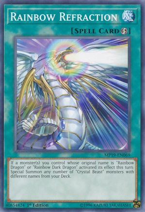 Rainbow Refraction (MP19-EN069) - 2019 Gold Sarcophagus Tin Mega Pack 1st Edition