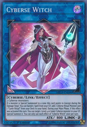 Cyberse Witch (MP19-EN098) - 2019 Gold Sarcophagus Tin Mega Pack 1st Edition