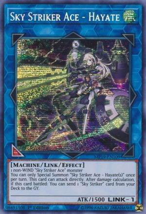 Sky Striker Ace - Hayate (MP19-EN109) - 2019 Gold Sarcophagus Tin Mega Pack 1st Edition