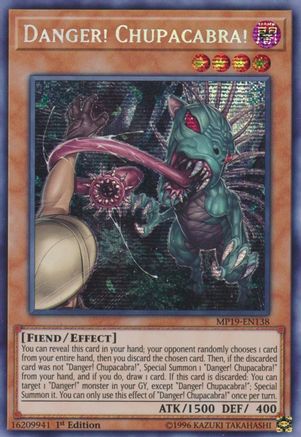 Danger! Chupacabra! (MP19-EN138) - 2019 Gold Sarcophagus Tin Mega Pack Unlimited