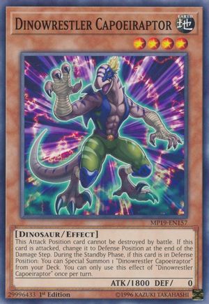 Dinowrestler Capoeiraptor (MP19-EN157) - 2019 Gold Sarcophagus Tin Mega Pack 1st Edition