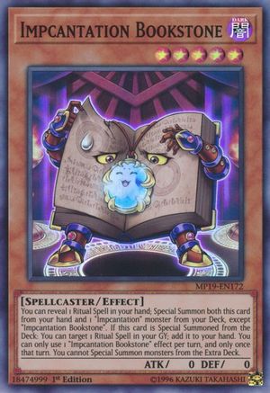 Impcantation Bookstone (MP19-EN172) - 2019 Gold Sarcophagus Tin Mega Pack 1st Edition