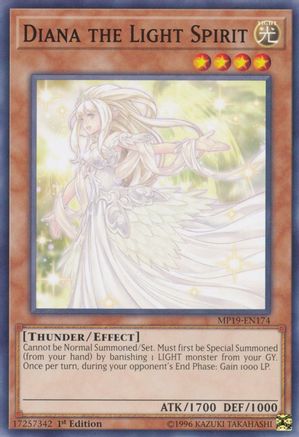 Diana the Light Spirit - MP19-EN174 - 2019 Gold Sarcophagus Tin Mega Pack 1st Edition