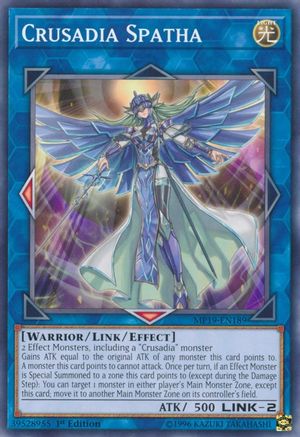 Crusadia Spatha (MP19-EN189) - 2019 Gold Sarcophagus Tin Mega Pack 1st Edition