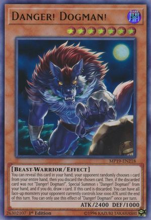 Danger! Dogman! (MP19-EN218) - 2019 Gold Sarcophagus Tin Mega Pack Unlimited
