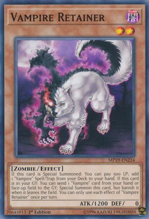 Vampire Retainer - MP19-EN234 - 2019 Gold Sarcophagus Tin Mega Pack Unlimited