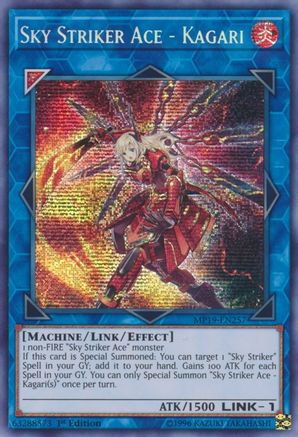 Sky Striker Ace - Kagari (MP19-EN257) - 2019 Gold Sarcophagus Tin Mega Pack 1st Edition