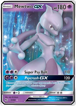 Mewtwo-GX 31/68 - Hidden Fates Holofoil