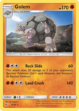 Golem 35/68 - Hidden Fates Reverse Holofoil