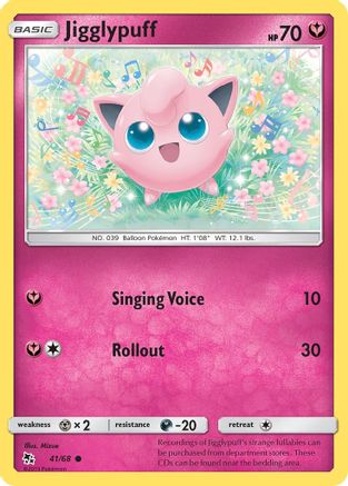 Jigglypuff 41/68 - Hidden Fates Reverse Holofoil