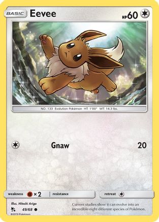 Eevee (49) 49/68 - Hidden Fates