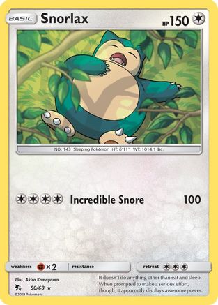 Snorlax 50/68 - Hidden Fates