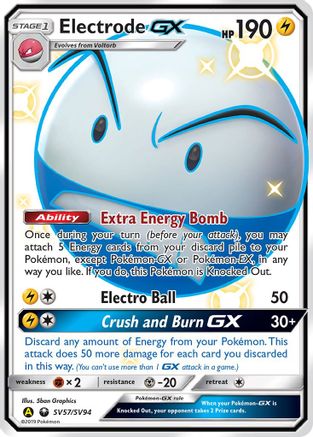 Electrode-GX SV57/94 - Shiny Vault Holofoil