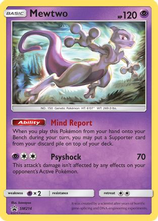 Mewtwo SM214/248 - SM Black Star Promos Holofoil