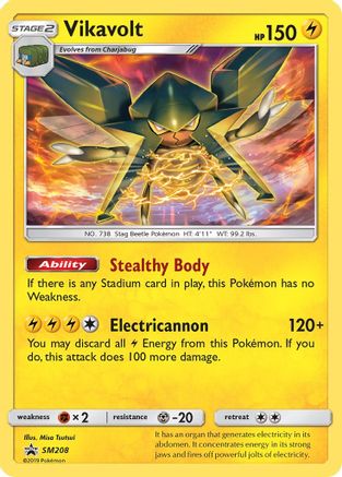 Vikavolt SM208/248 - SM Black Star Promos Holofoil