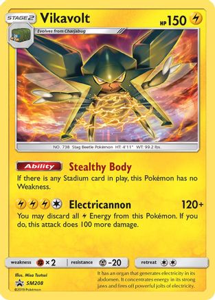 Vikavolt SM208/248 - SM Black Star Promos Holofoil