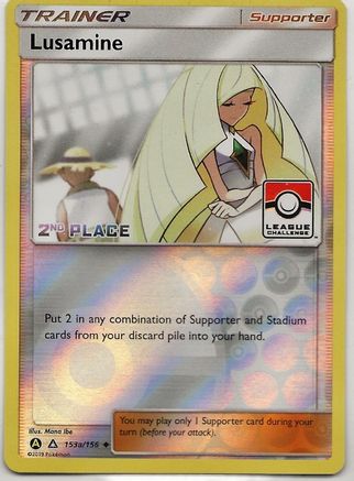 Lusamine - 153a/156 (League Challenge) [2nd Place] 153a - League & Championship Cards Reverse Holofoil