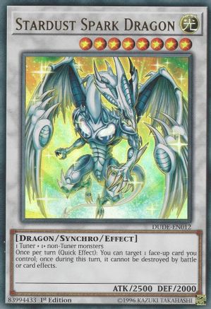 Stardust Spark Dragon (DUDE-EN012) - Duel Devastator 1st Edition