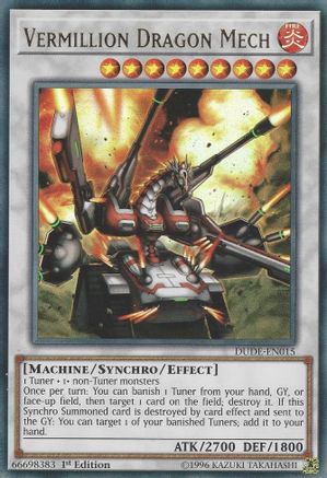 Vermillion Dragon Mech (DUDE-EN015) - Duel Devastator 1st Edition