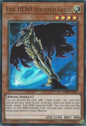 Evil HERO Adusted Gold (LED5-EN013) - Legendary Duelists: Immortal Destiny 1st Edition