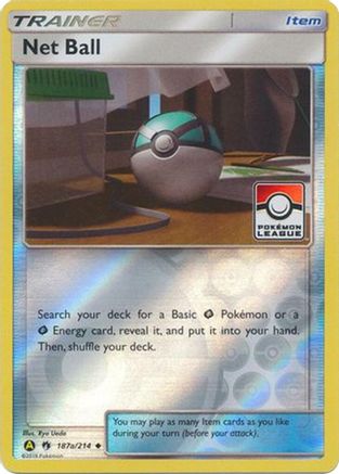 Net Ball (Pokemon League) - 187a/214 187a/214 - League & Championship Cards Reverse Holofoil