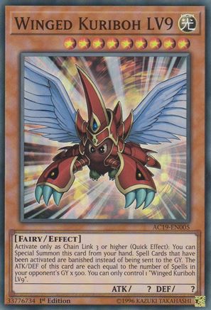 Winged Kuriboh LV9 (AC19-EN005) - Advent Calendar 2019 1st Edition