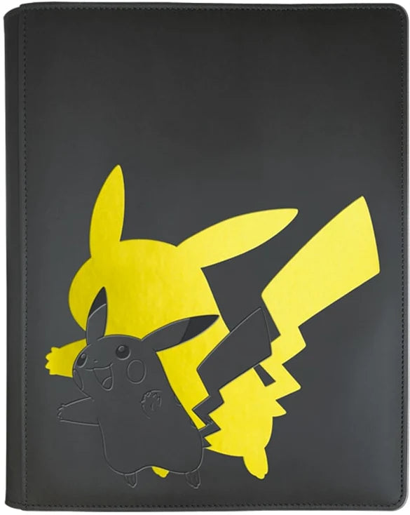 Ultra Pro Pikachu Black Gold Premium 9 Pocket Zipper Binder