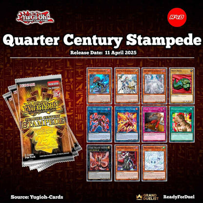 [PRE ORDER April 2025] Yugioh Quarter Century Stampede Booster Box