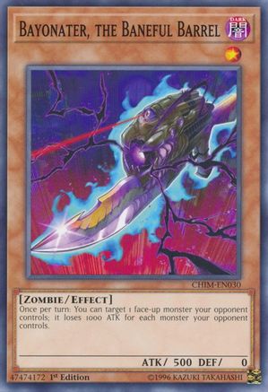 Bayonater, the Baneful Barrel (CHIM-EN030) - Chaos Impact 1st Edition