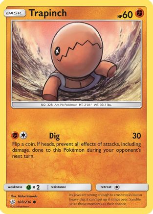 Trapinch - 108/236 108/236 - SM  Cosmic Eclipse