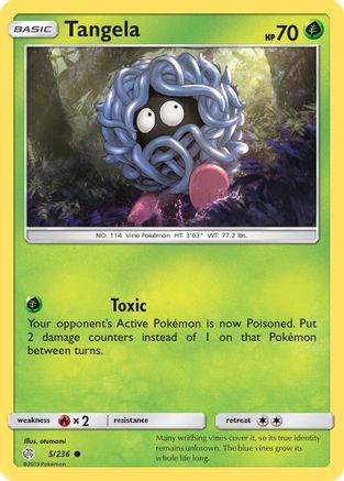 Tangela 5/236 - Cosmic Eclipse Reverse Holofoil