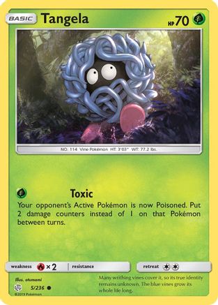 Tangela 5/236 - SM  Cosmic Eclipse Reverse Holofoil