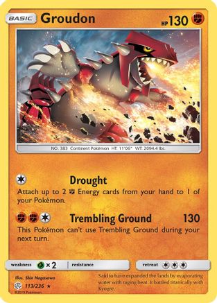 Groudon 113/236 - Cosmic Eclipse