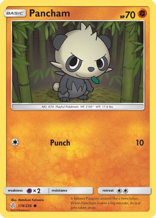 Pancham 119/236 - Cosmic Eclipse Reverse Holofoil