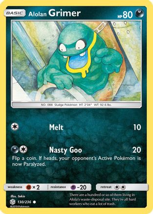 Alolan Grimer - 130/236 - SM  Cosmic Eclipse