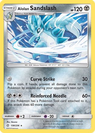 Alolan Sandslash - 138/236 - SM  Cosmic Eclipse