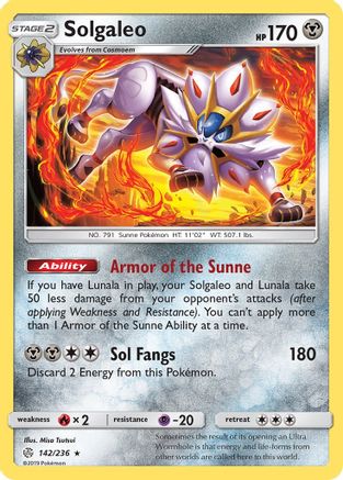 Solgaleo 142/236 - Cosmic Eclipse Holofoil