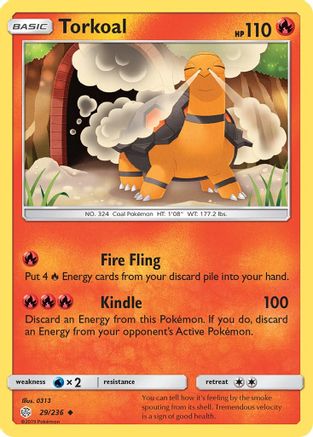 Torkoal 29/236 - SM  Cosmic Eclipse