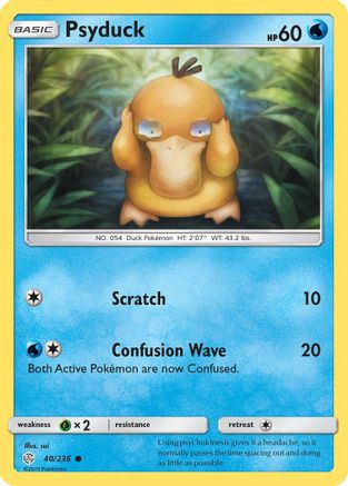 Psyduck 40/236 - Cosmic Eclipse Reverse Holofoil