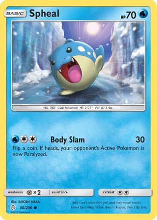 Spheal - 50/236 50/236 - SM  Cosmic Eclipse