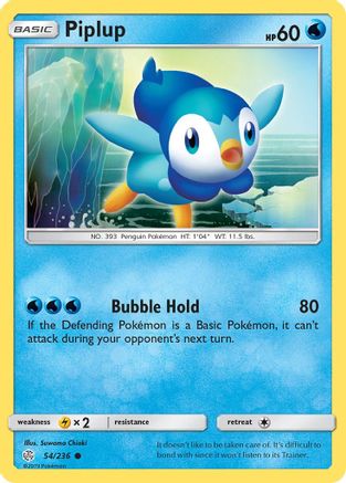 Piplup 54/236 - SM  Cosmic Eclipse