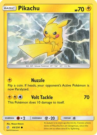 Pikachu 66/236 - SM  Cosmic Eclipse Reverse Holofoil