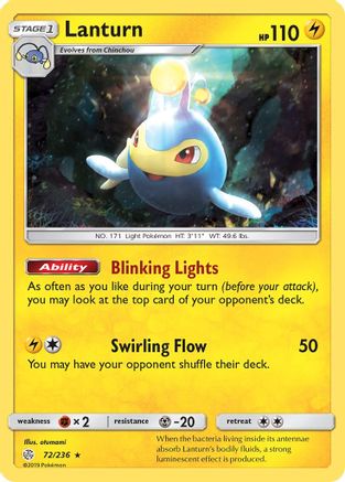 Lanturn 72/236 - Cosmic Eclipse Reverse Holofoil