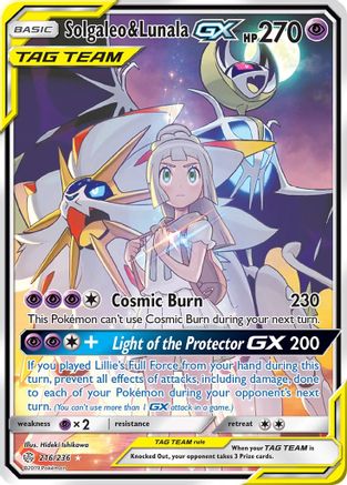 Solgaleo & Lunala-GX 216/236 - Cosmic Eclipse Holofoil