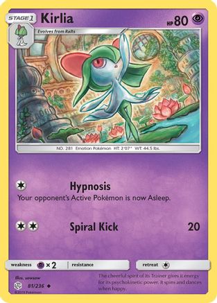 Kirlia 81/236 - Cosmic Eclipse Reverse Holofoil